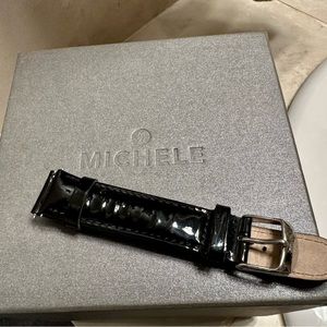 18mm Leather Michele Watch Bands